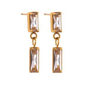 Rectangular Drop Earrings