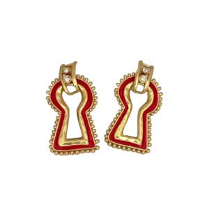 Key Hole Statement Earrings