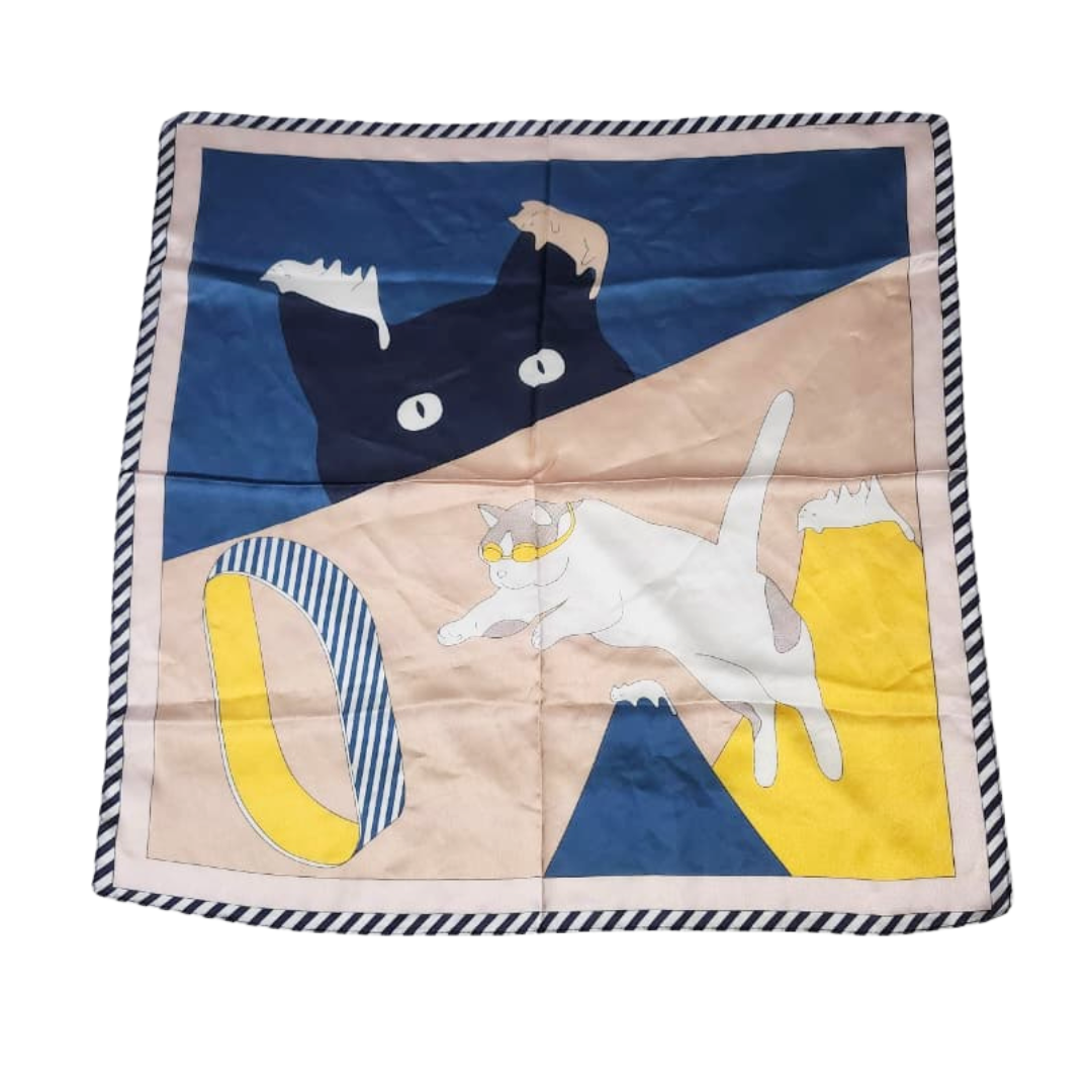 Pañuelo con Estampado de Gatos - Imagen 2