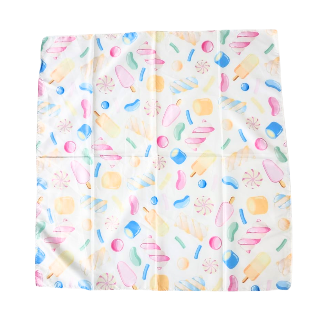Pañuelo con Estampado de Dulces