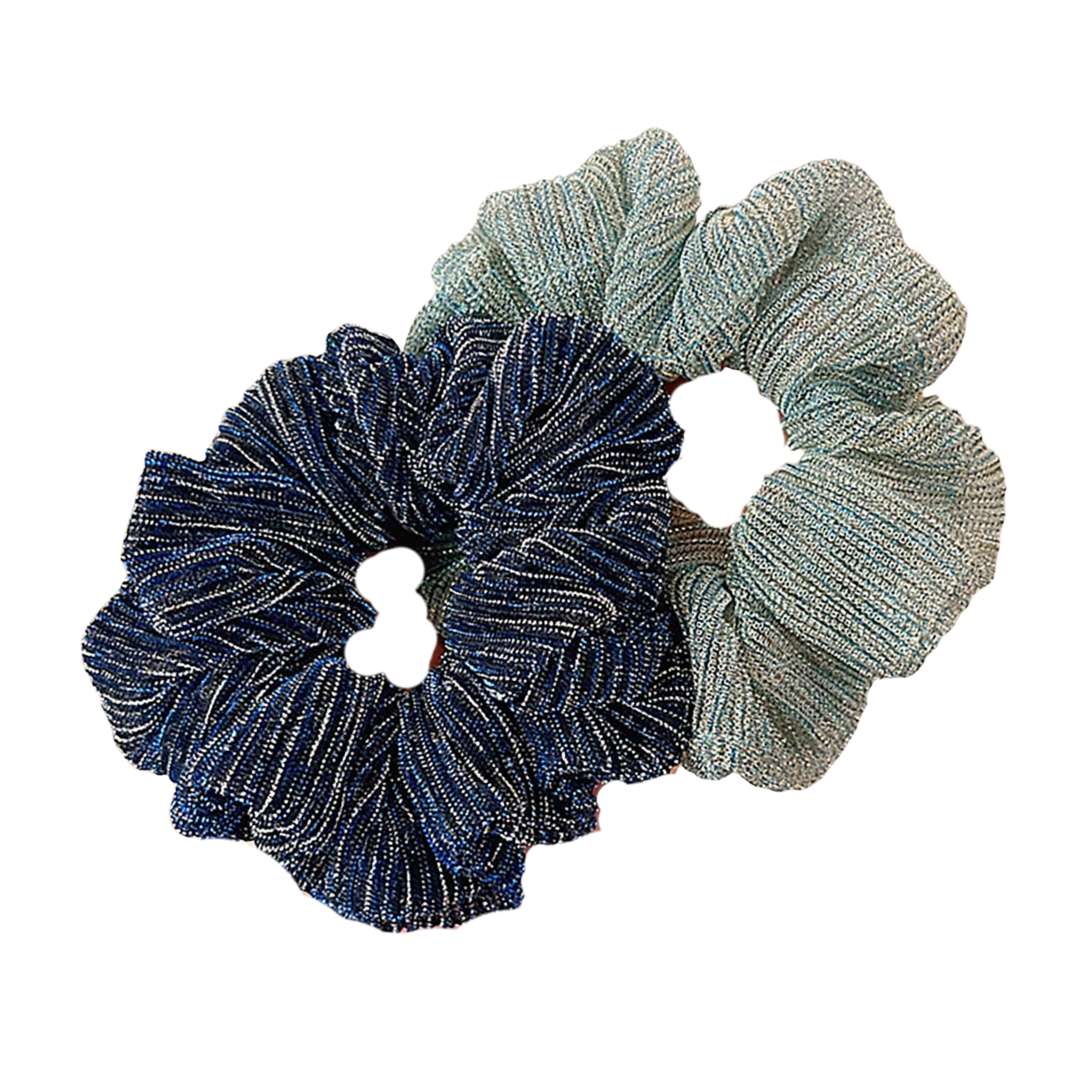 Set 2 Glitter Scrunchies