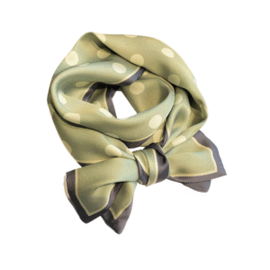 Estola verde Polkadot