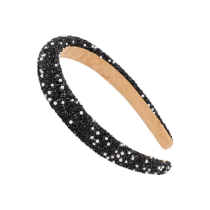Tiebax Black Diamond Crystal Headband