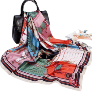 Pañuelo con Estampado de Caballos