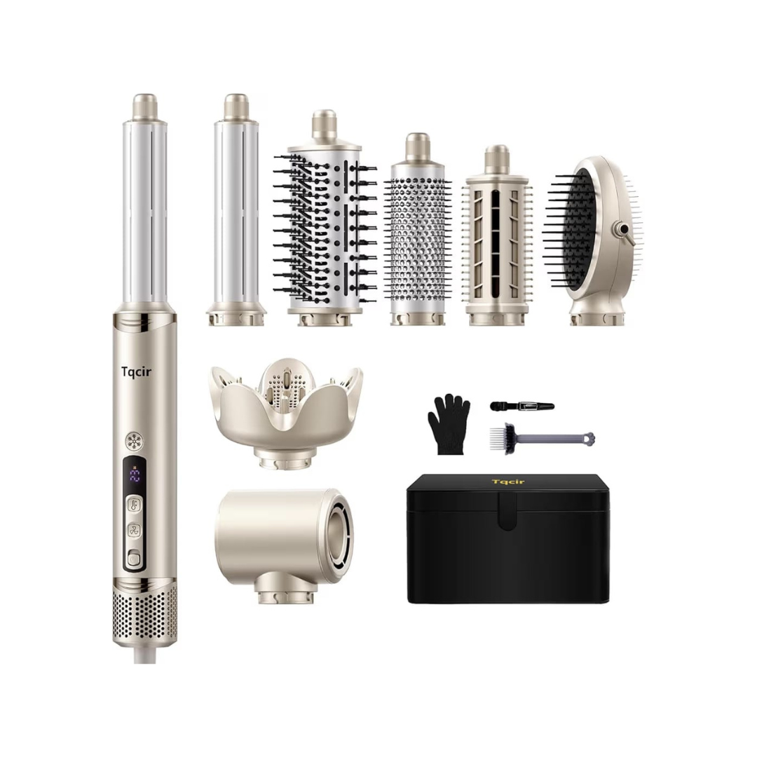 Tqcir 8 in 1 Professional Hot Air Styler & Hair Dryer Brush
