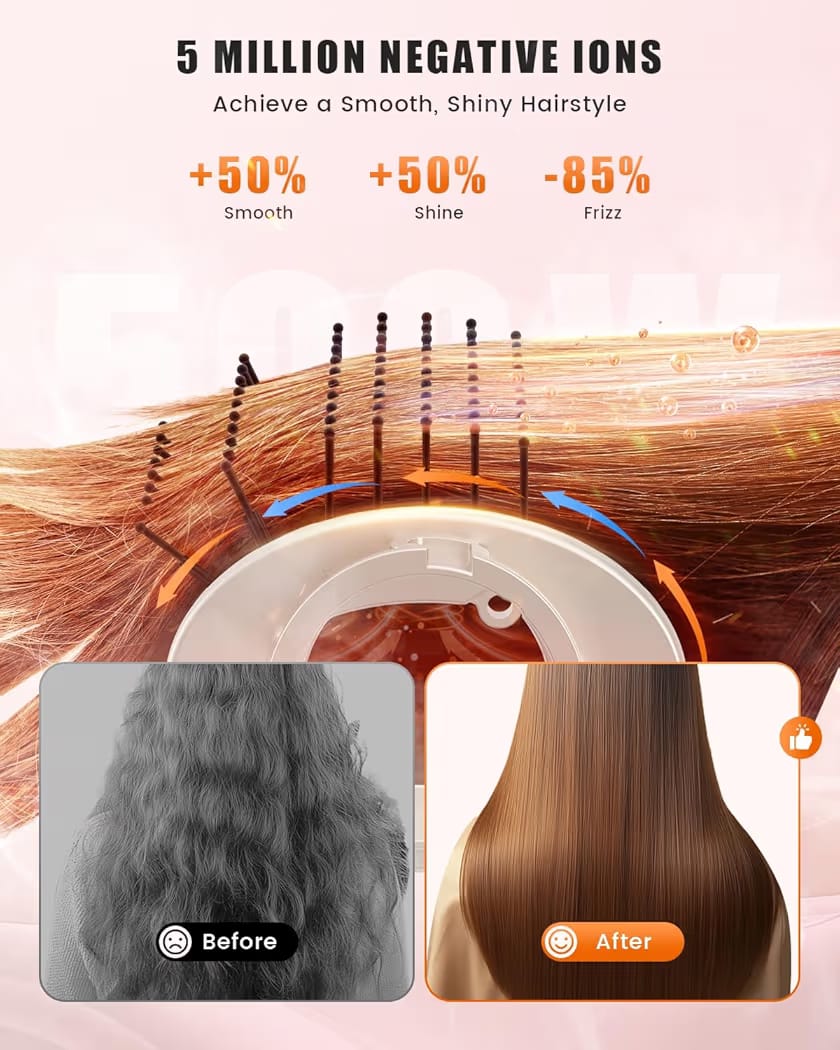 Tqcir 8 in 1 Professional Hot Air Styler & Hair Dryer Brush - Imagen 4