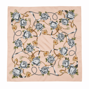 Pañuelo Beige con Flores