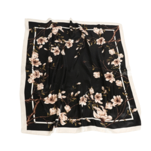 Pañuelo Negro con Flores