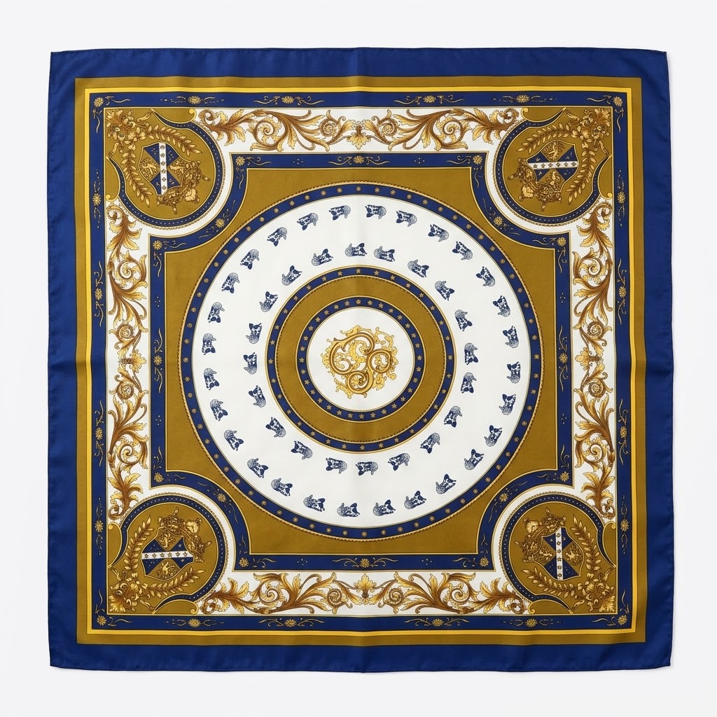Pañuelo Crest Azul
