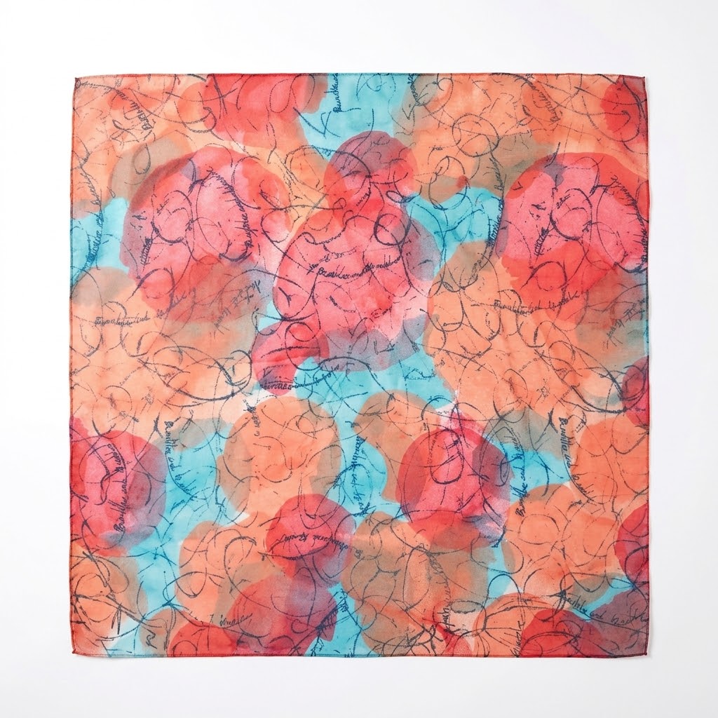 Pañuelo Bb. - Watercolor Scribble