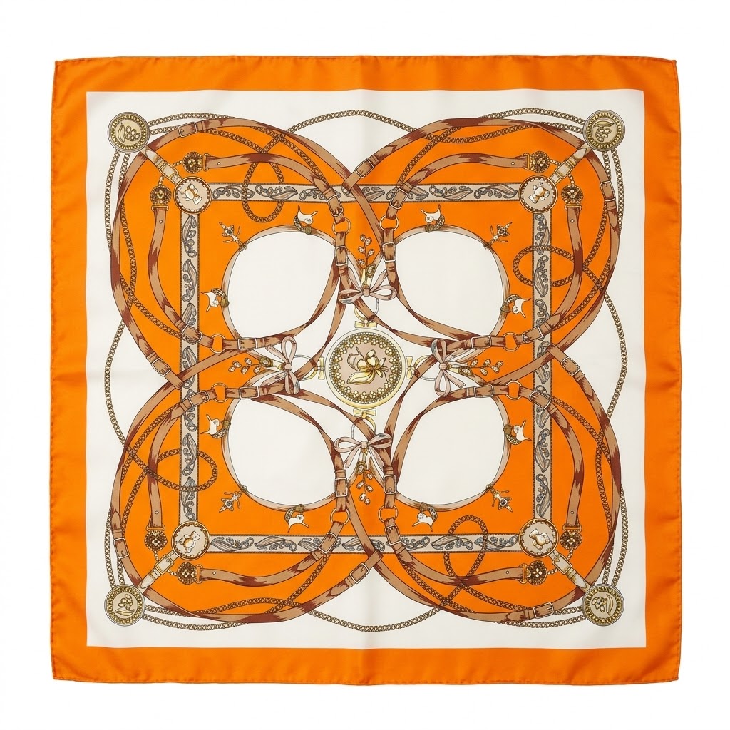 Pañuelo Equestrian - Orange Chains
