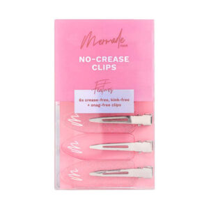 Mermade Hair No-Crease Clips - 6x Pinzas Sin Marcas Rosa Glitter