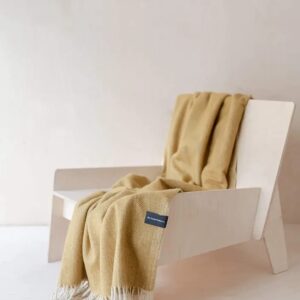 Manta TBCo. - Mustard Herringbone Wool- Edición Escocia
