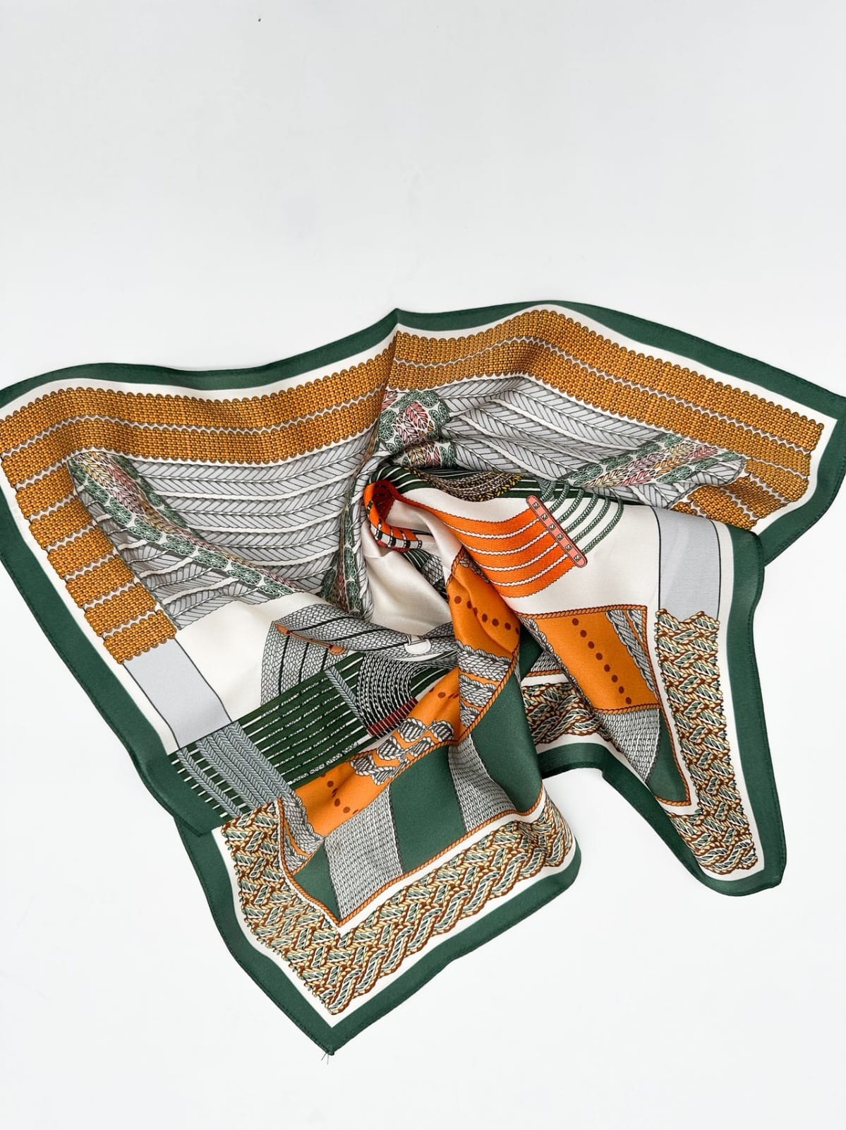 Pañuelo Equestrian Chains - Olive Orange - Imagen 3
