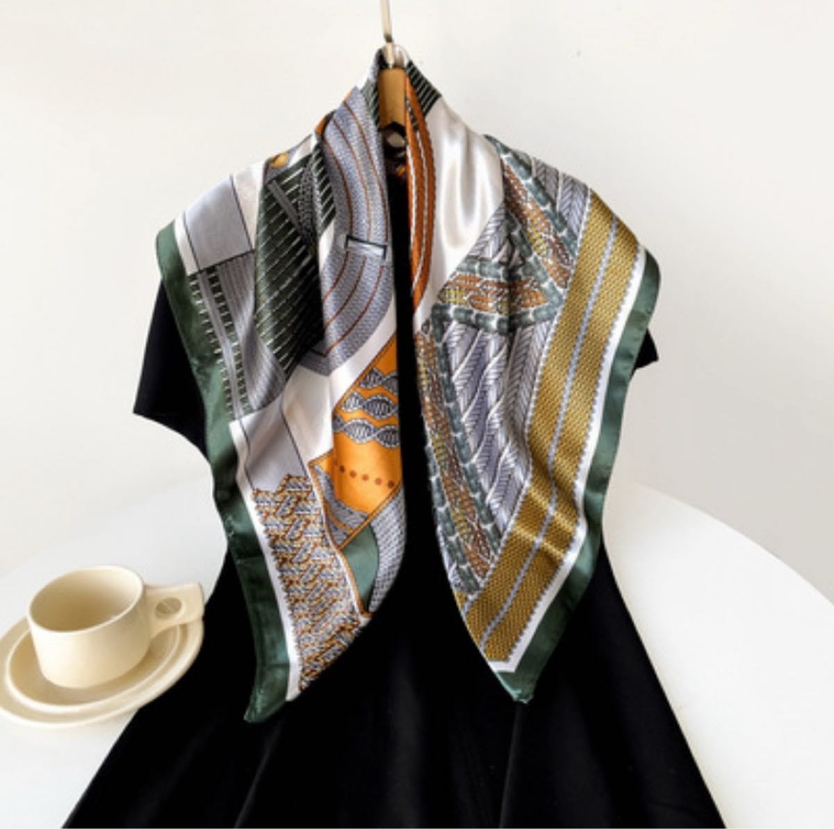 Pañuelo Equestrian Chains - Olive Orange - Imagen 2