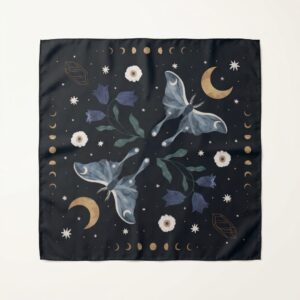 Pañuelo Goddess Provisions - Midnight Moth & Moon