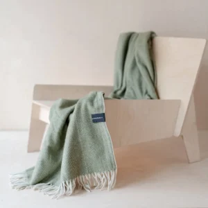 Manta The Tartan Blanket Co. - Sage Herringbone